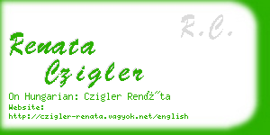 renata czigler business card